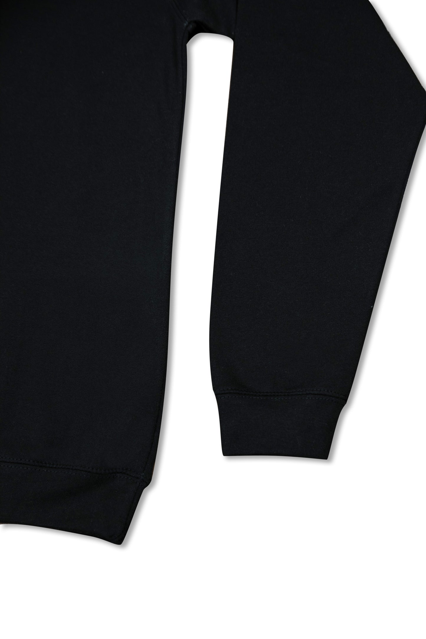 1/4 Zip Sweatshirt in Black with Dream Sports Tonal Logo Embroidery