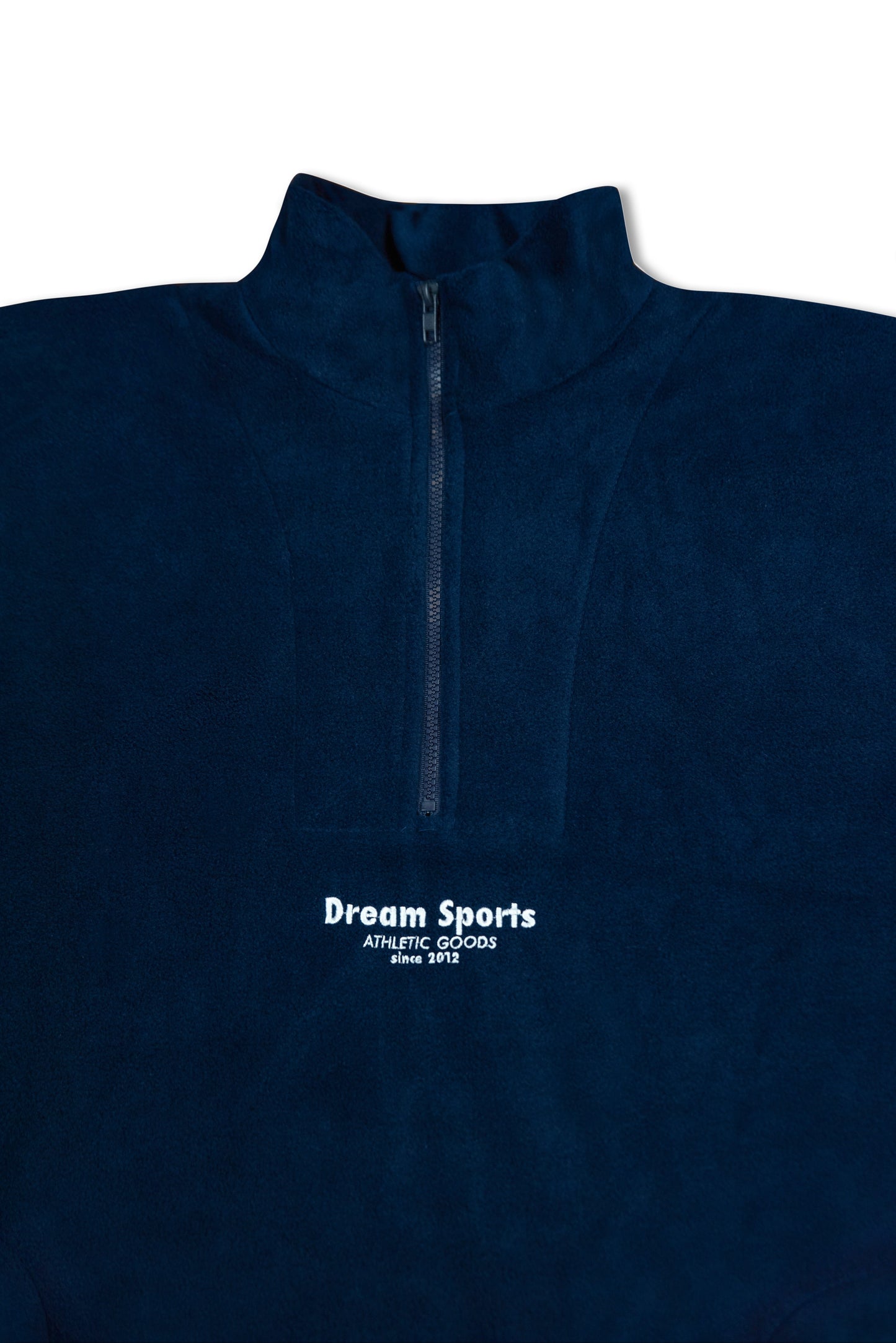 1/4 Zip Fleece in Navy with Dream Sports Tonal Logo Embroidery