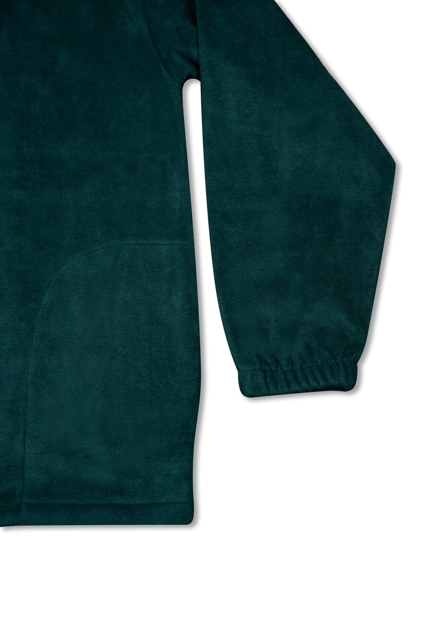 1/4 Zip Fleece in Forest Green with Dream Sports Tonal Logo Embroidery