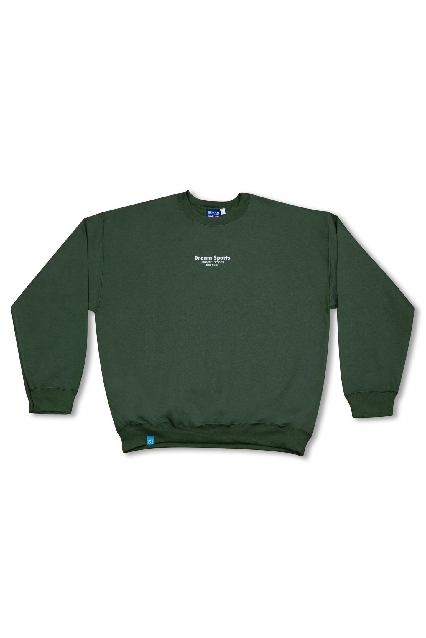 Sweatshirt in Military Green with Dream Sports Logo Embroidery