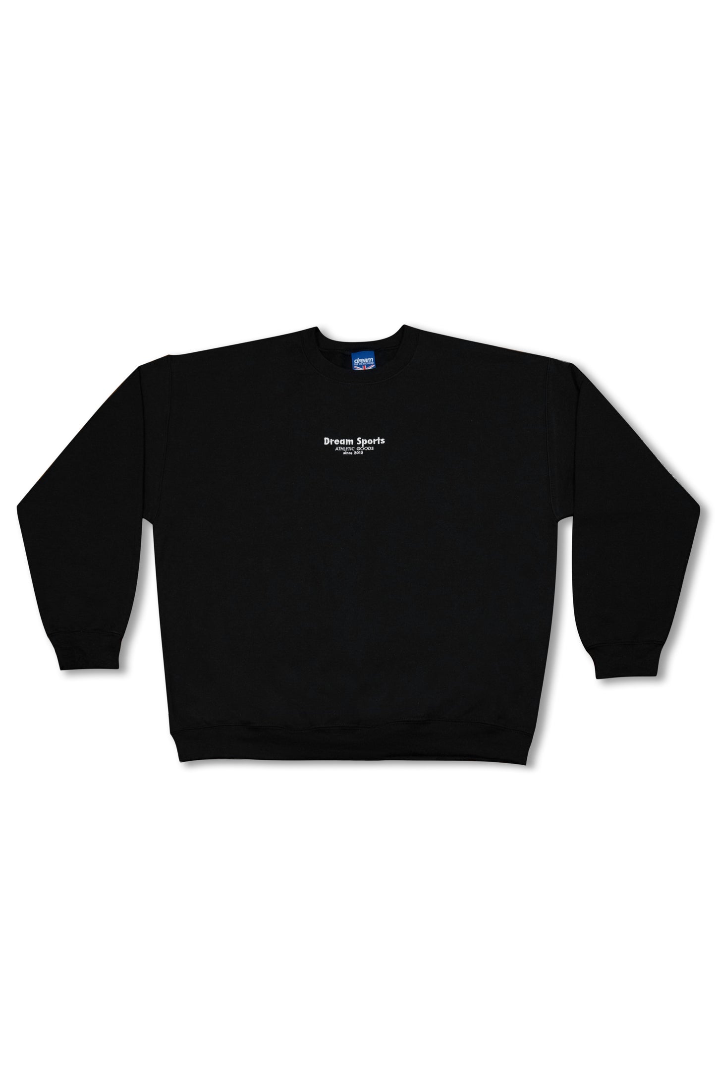 Sweatshirt in Black with Dream Sports Logo Embroidery