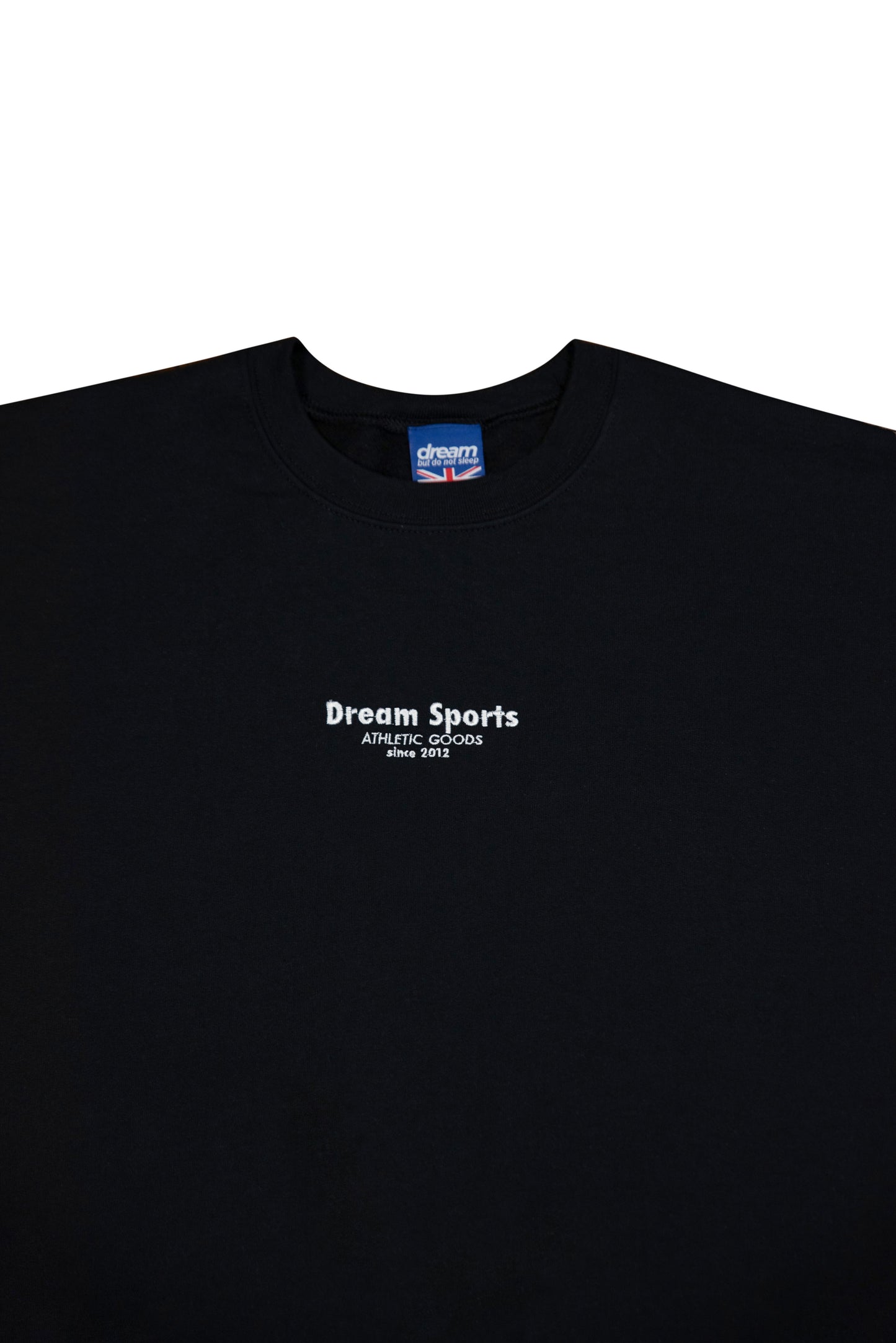 Sweatshirt in Black with Dream Sports Logo Embroidery