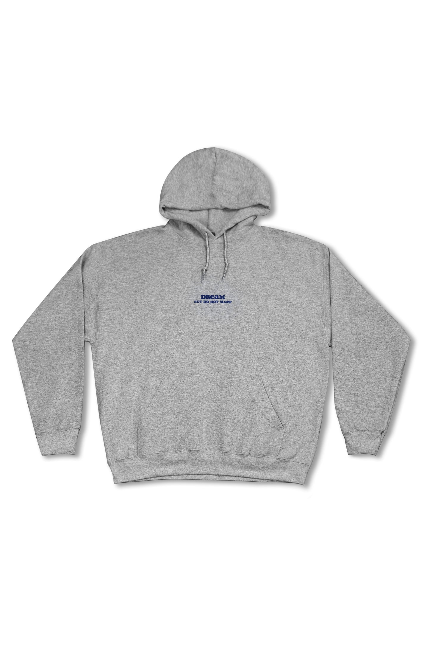 Hoodie in Heather Grey with Vibing In The Moment Print