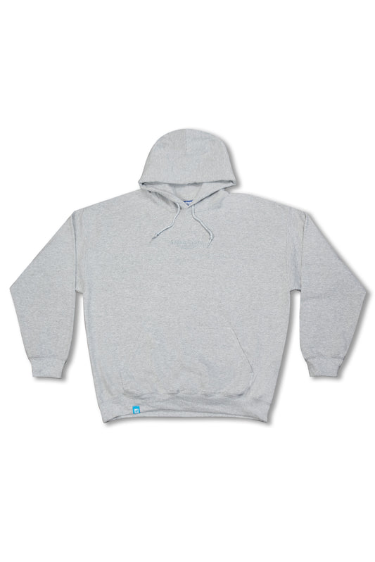 Hoodie in Heather Grey with Dream Sports Tonal Logo Embroidery