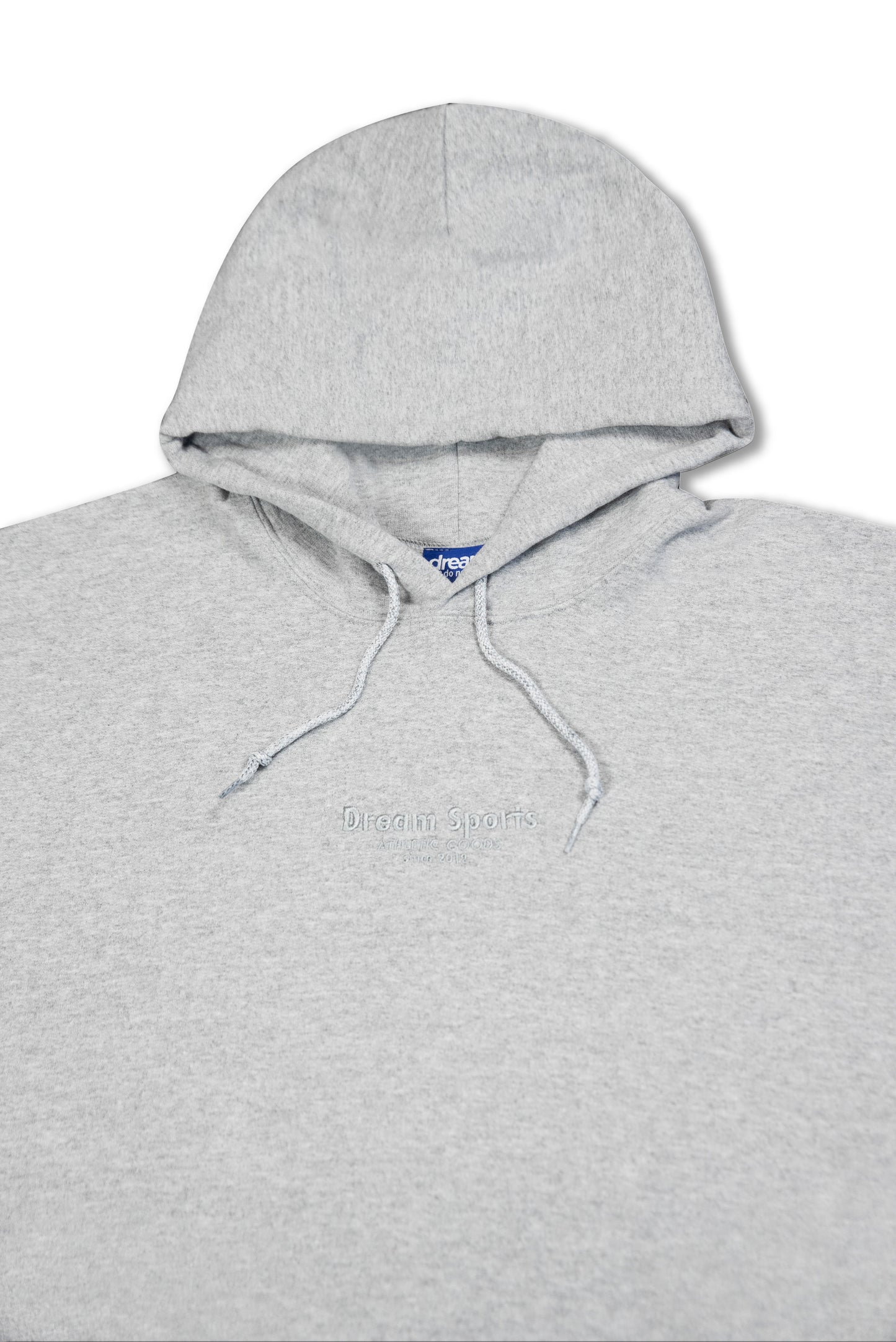 Hoodie in Heather Grey with Dream Sports Tonal Logo Embroidery