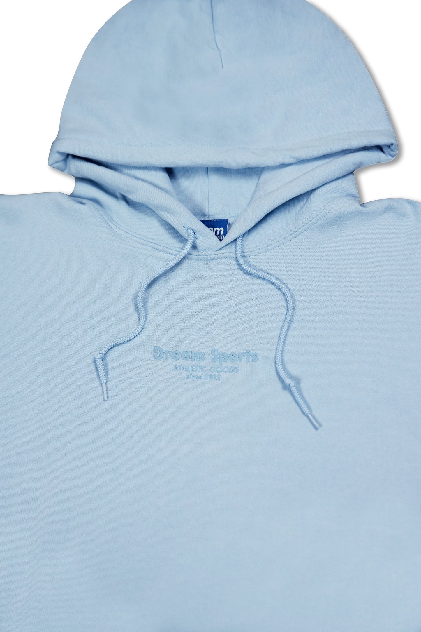 Hoodie in Light Blue with Dream Sports Tonal Logo Embroidery