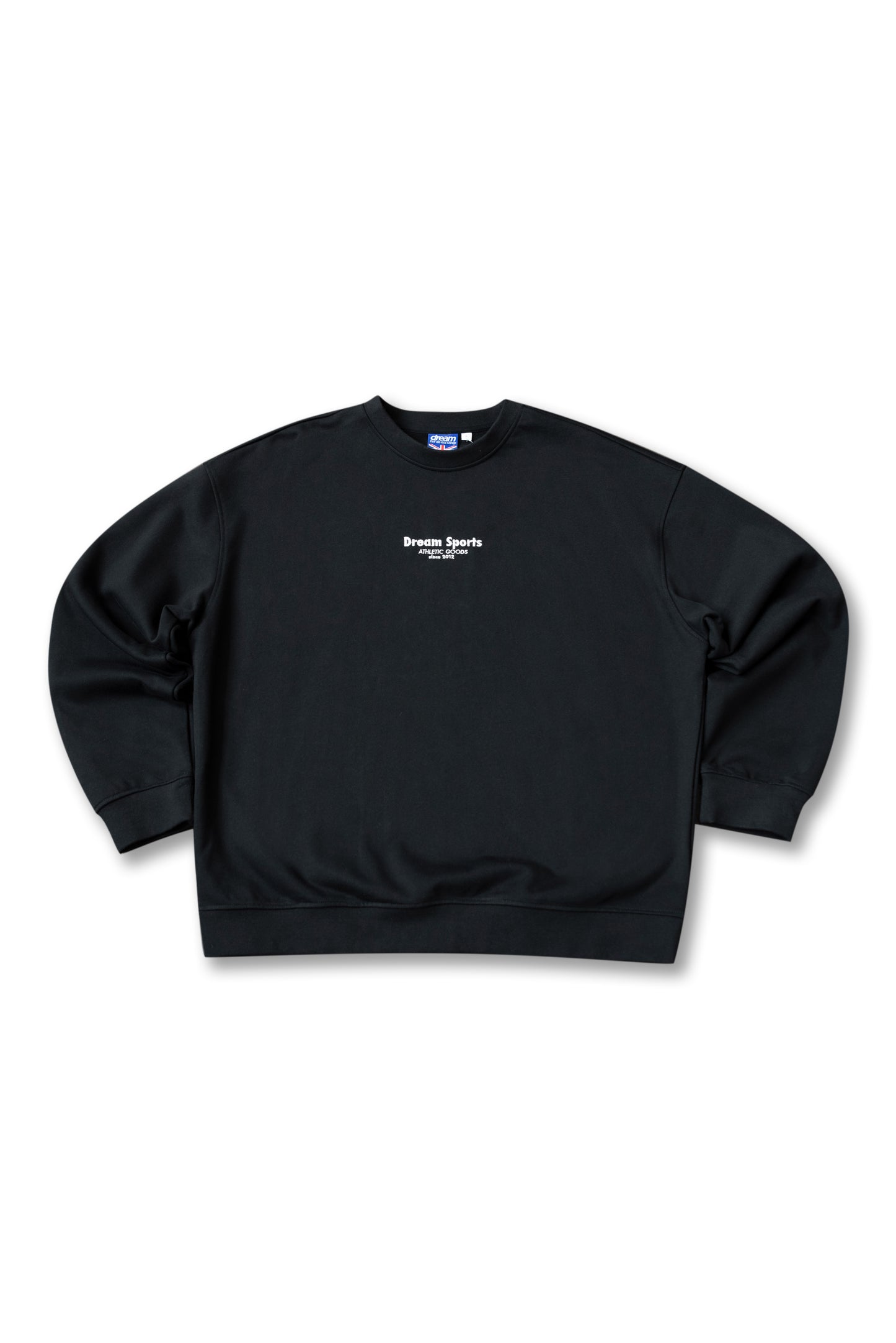 Premium Sweatshirt in Black with Dream Sports Logo Embroidery