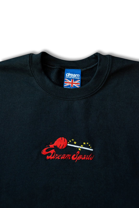 Sweatshirt in Black with Lollipop Embroidery