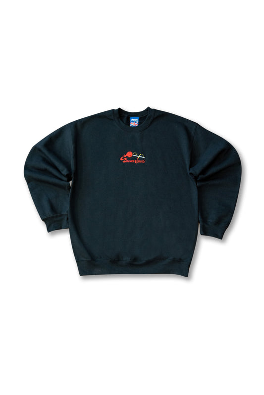Sweatshirt in Black with Lollipop Embroidery