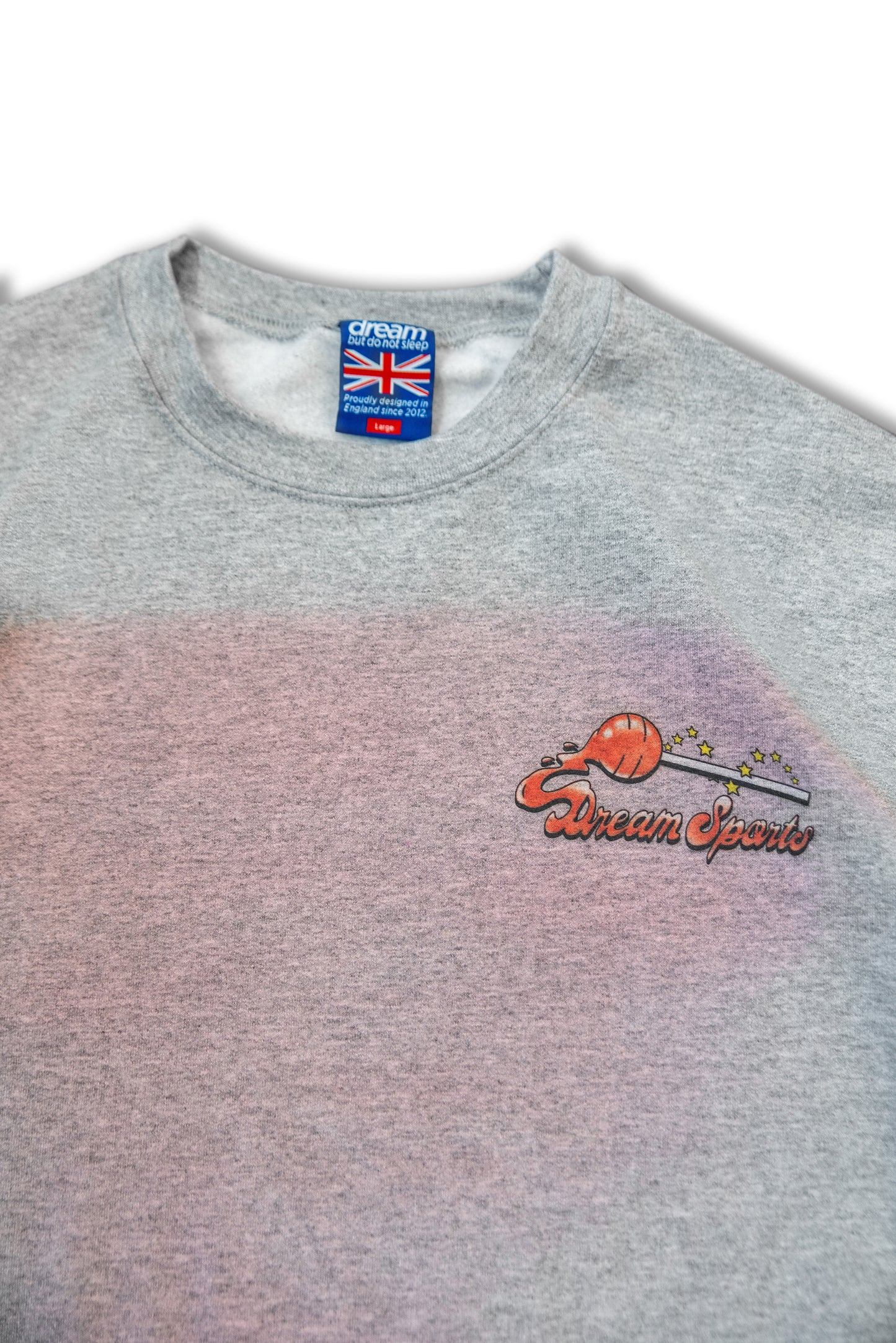 Sweatshirt in Heather Grey with Lollipop Print