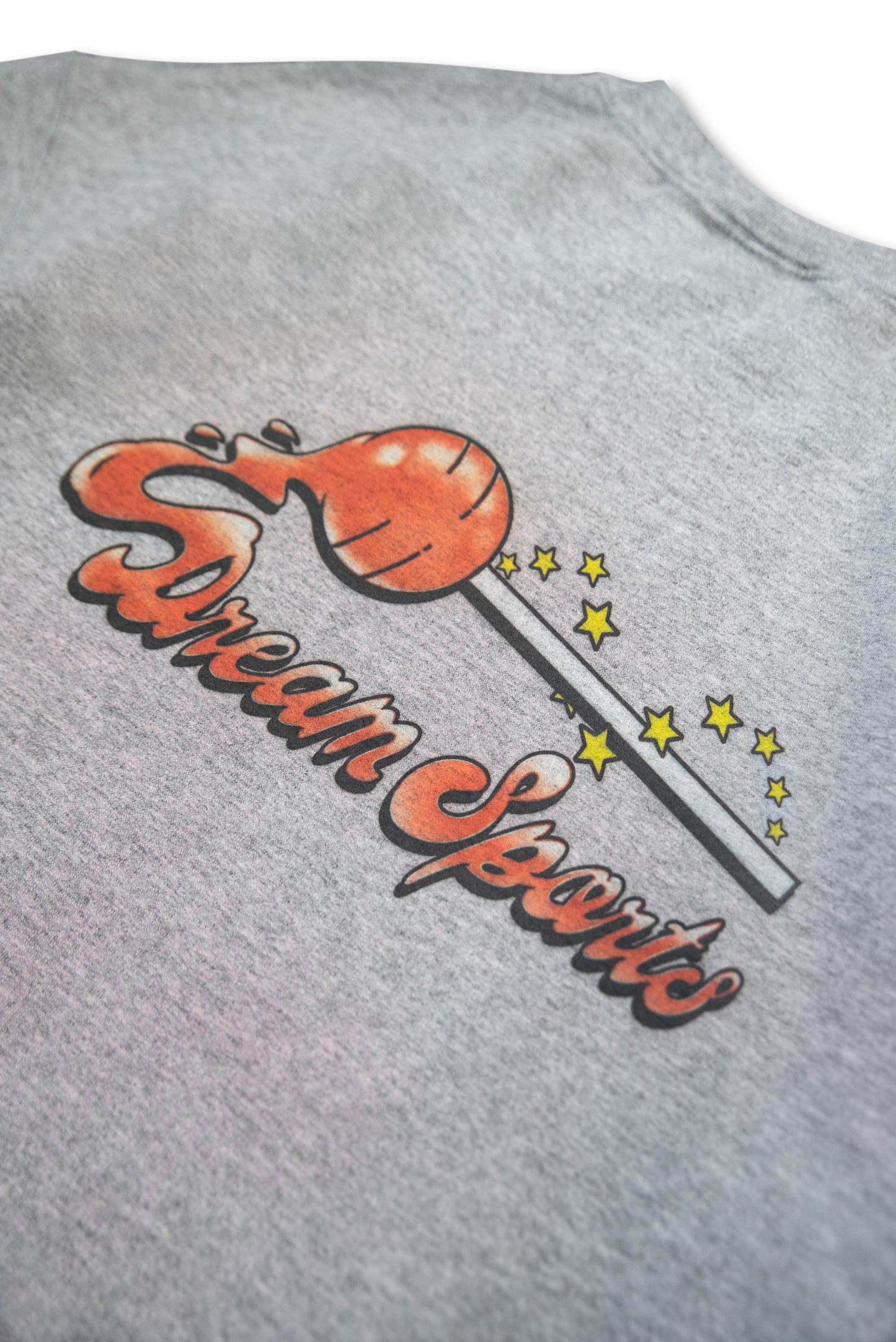 Sweatshirt in Heather Grey with Lollipop Print