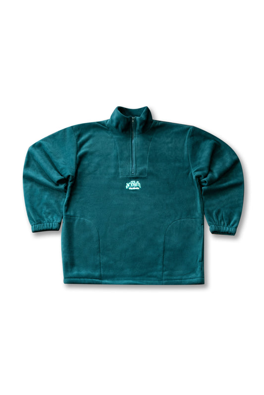 1/4 Zip Fleece in Green with Dream Sports Worldwide