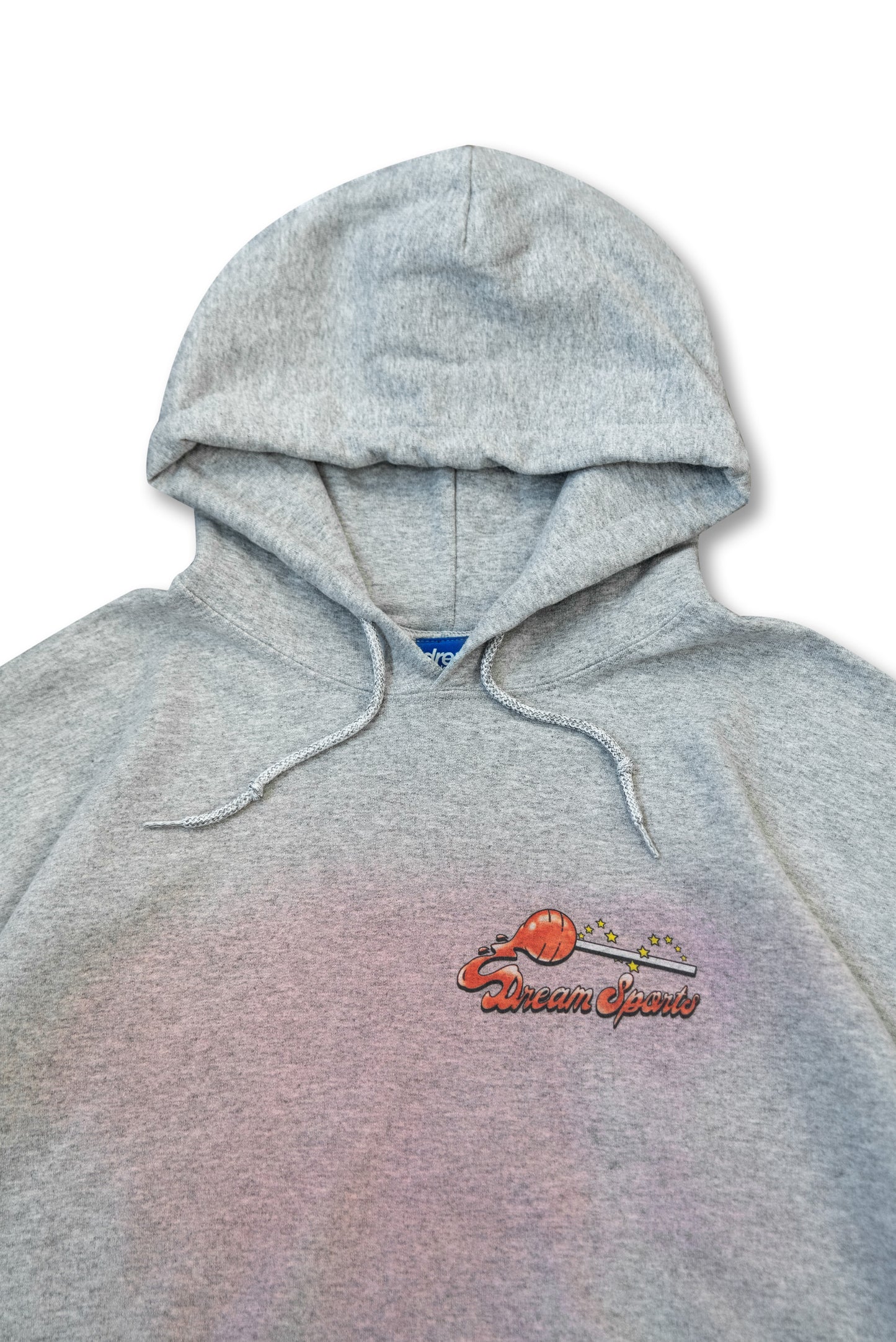 Hoodie in Heather Grey with Lollipop Print