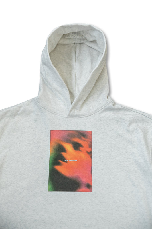 Premium Hoodie in Ash Grey Pure Euphoria Print