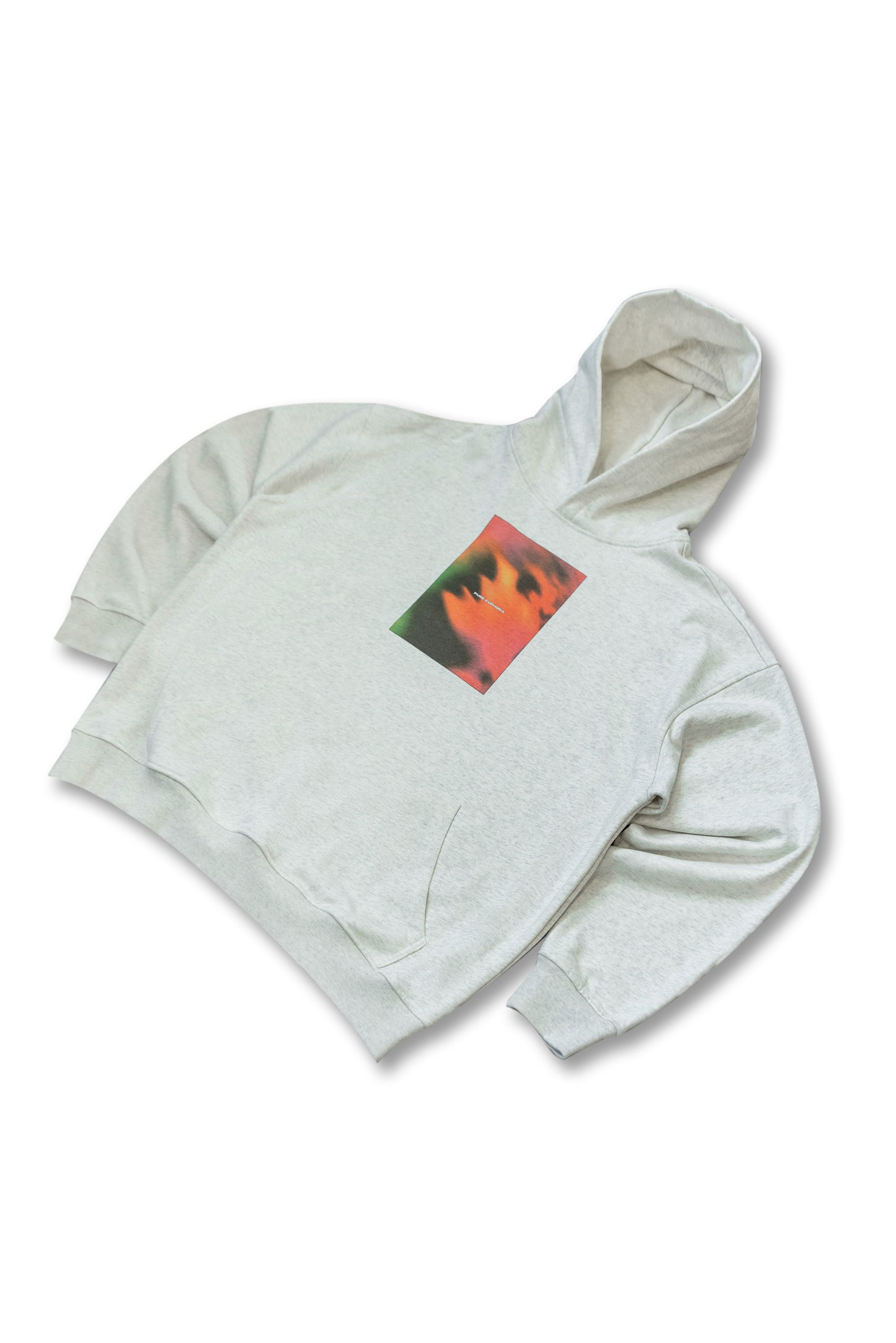 Premium Hoodie in Ash Grey Pure Euphoria Print