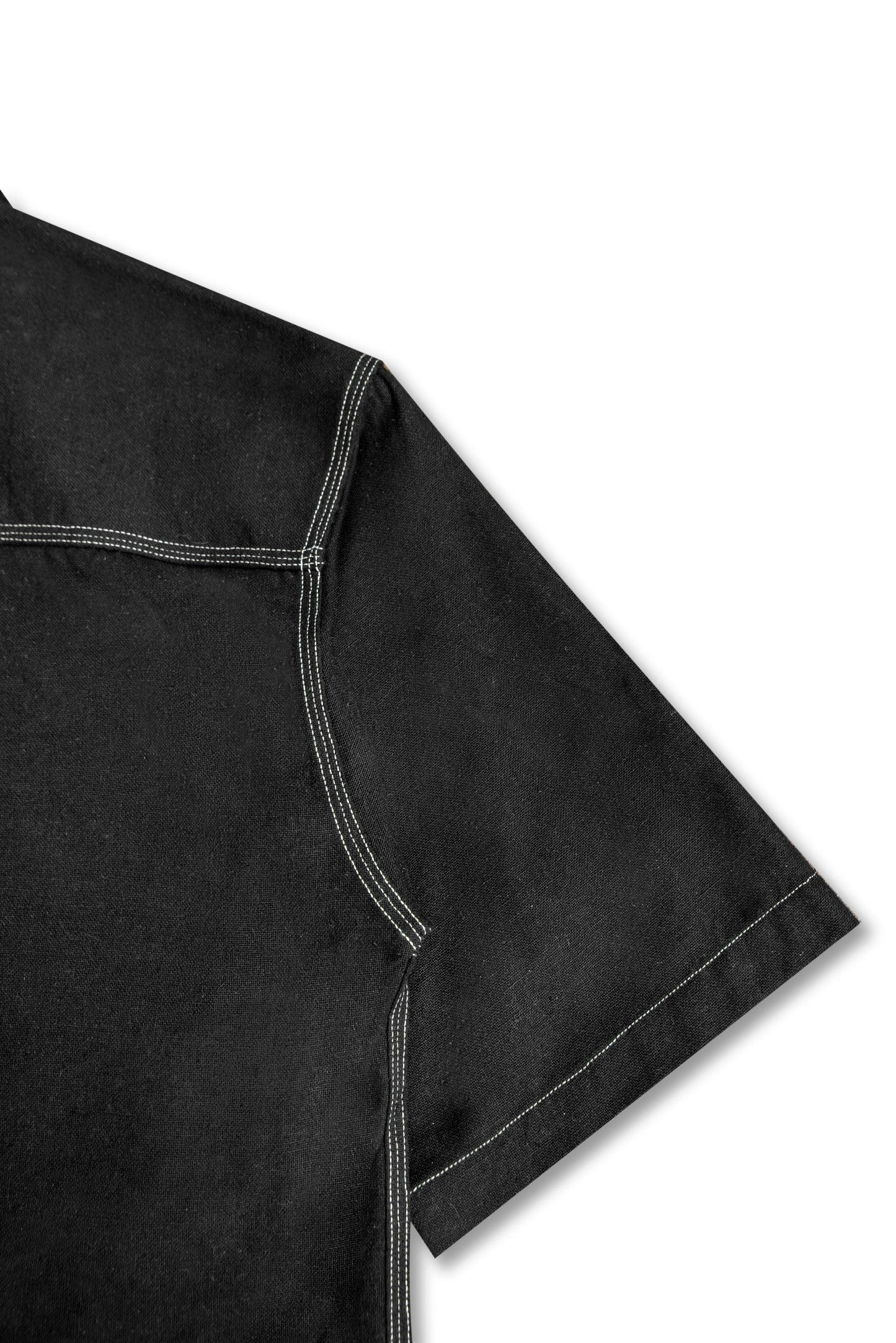 Recycled Cotton Fire Skull Cuban Collar Shirt