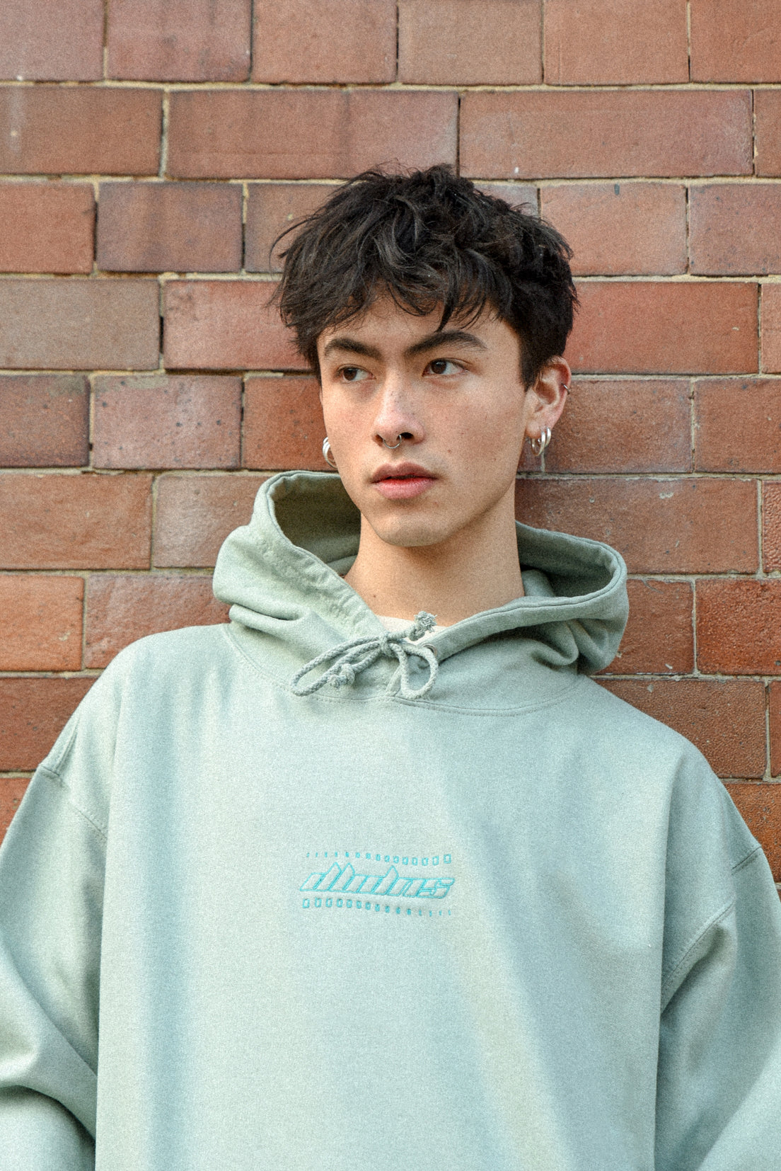 Dusty green hoodie sale