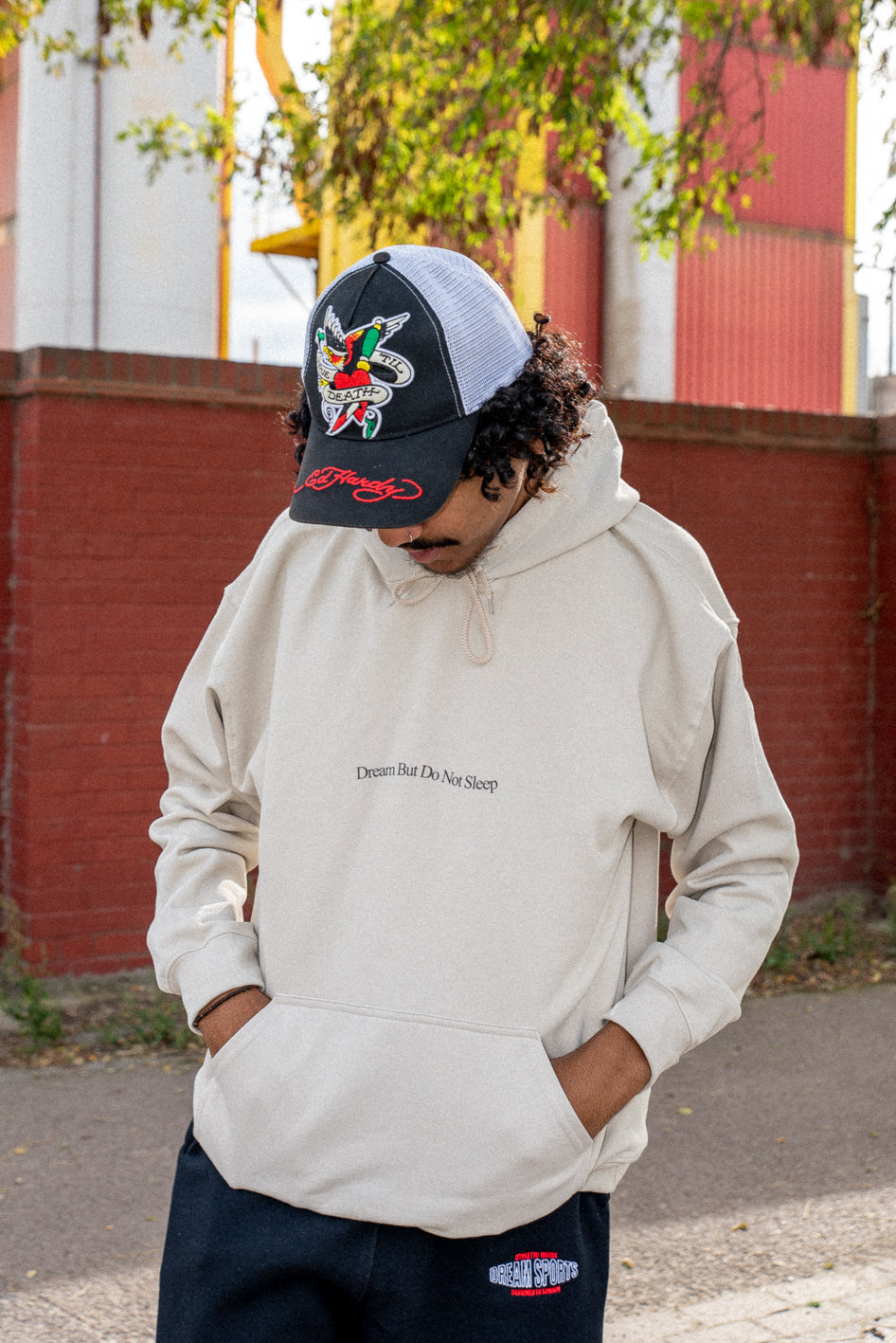 Sand Hoodie With Infrared Print