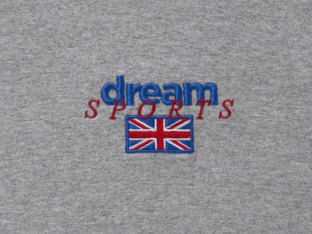 Heather Grey Hoodie With Dream Sports Design - Dreambutdonotsleep