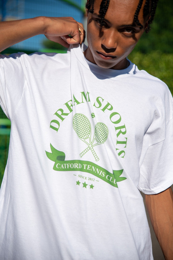 Short Sleeved T-Shirt in White Dream Sports Tennis Club