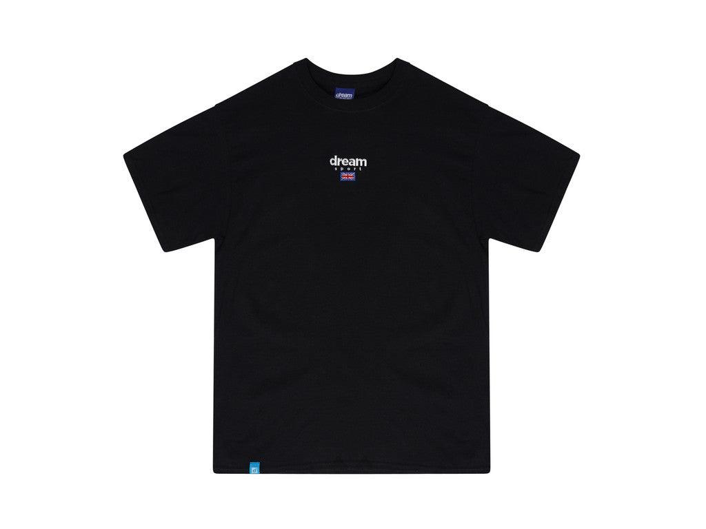 Black T-shirt With Dream Sport Embroidered Logo - Dreambutdonotsleep