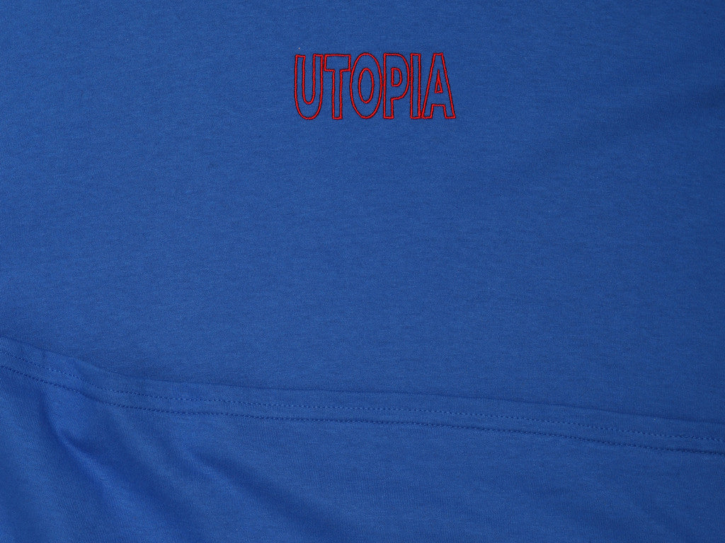 Royal Blue Long Sleeved T-shirt with Embroidered Utopia Logo