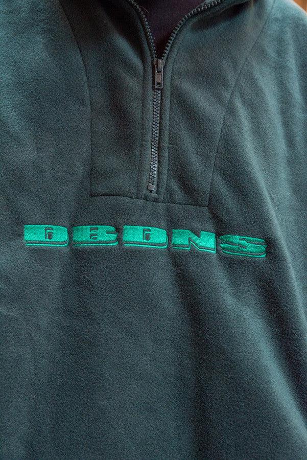 Fleece In Green With Green DBDNS Embroidery - Dreambutdonotsleep