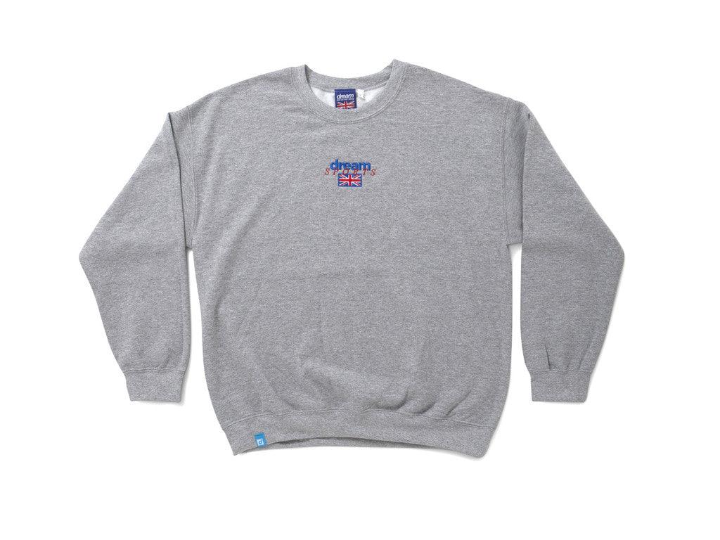 Heather Grey Sweatshirt With Dream Sports Design - Dreambutdonotsleep