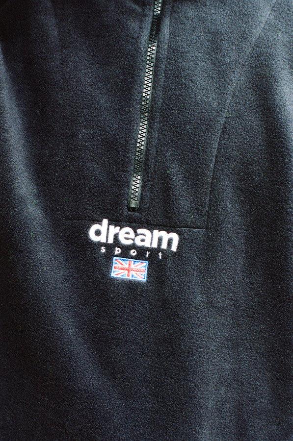 Fleece In Black With Dream Sport Embroidery - Dreambutdonotsleep