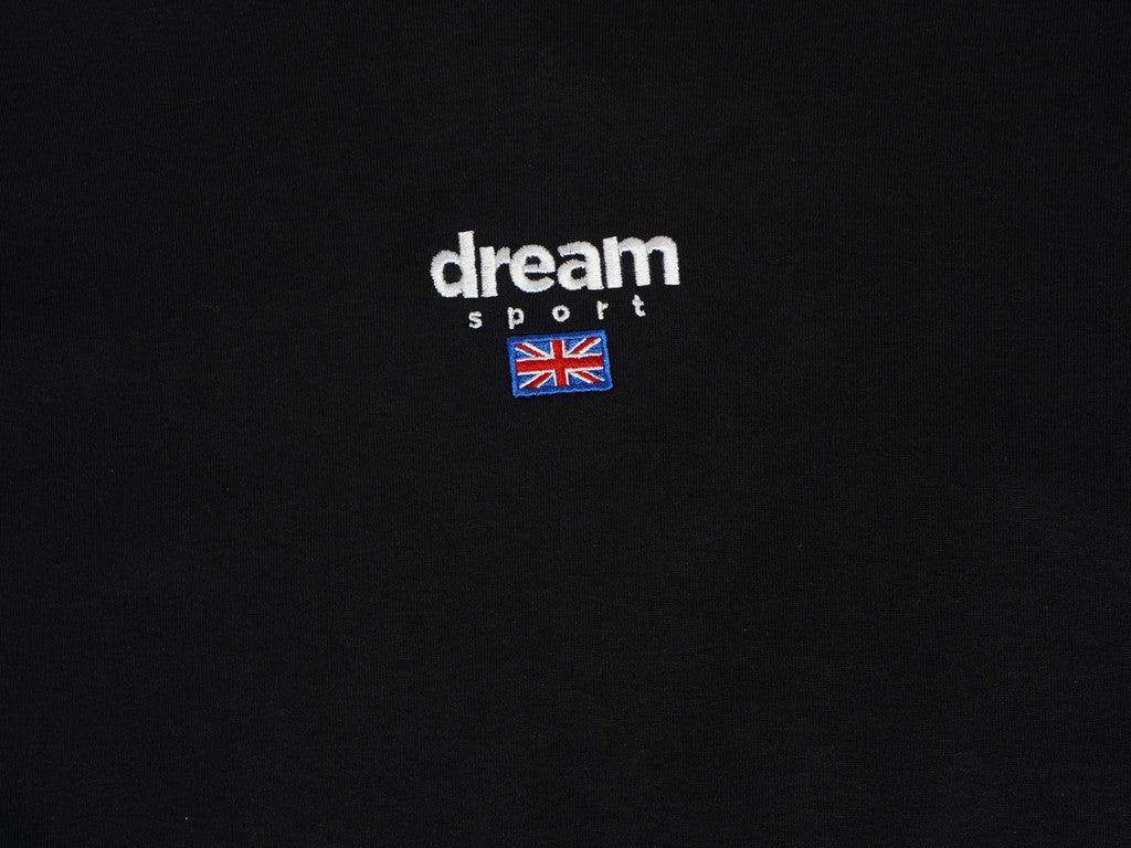 Black T-shirt With Dream Sport Embroidered Logo - Dreambutdonotsleep