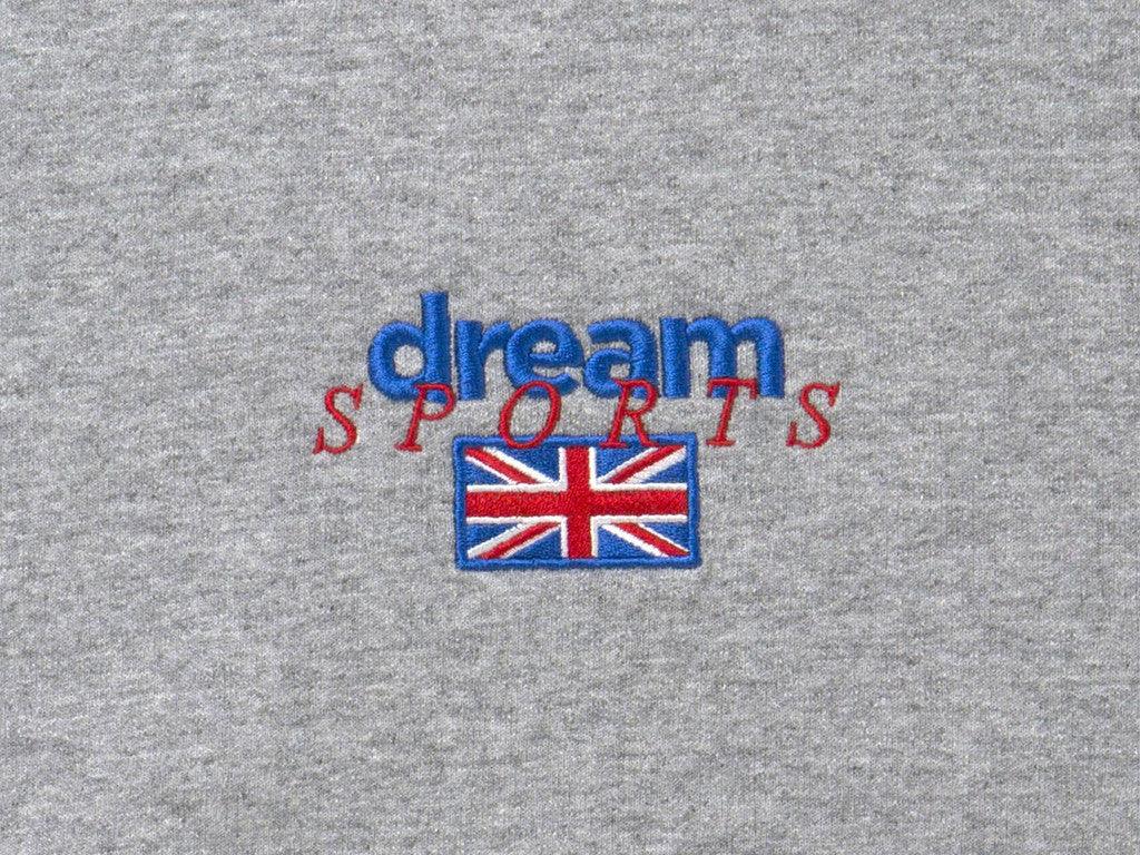 Heather Grey Sweatshirt With Dream Sports Design - Dreambutdonotsleep