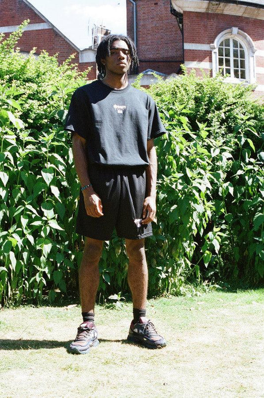Black T-shirt With Dream Sport Embroidered Logo - Dreambutdonotsleep