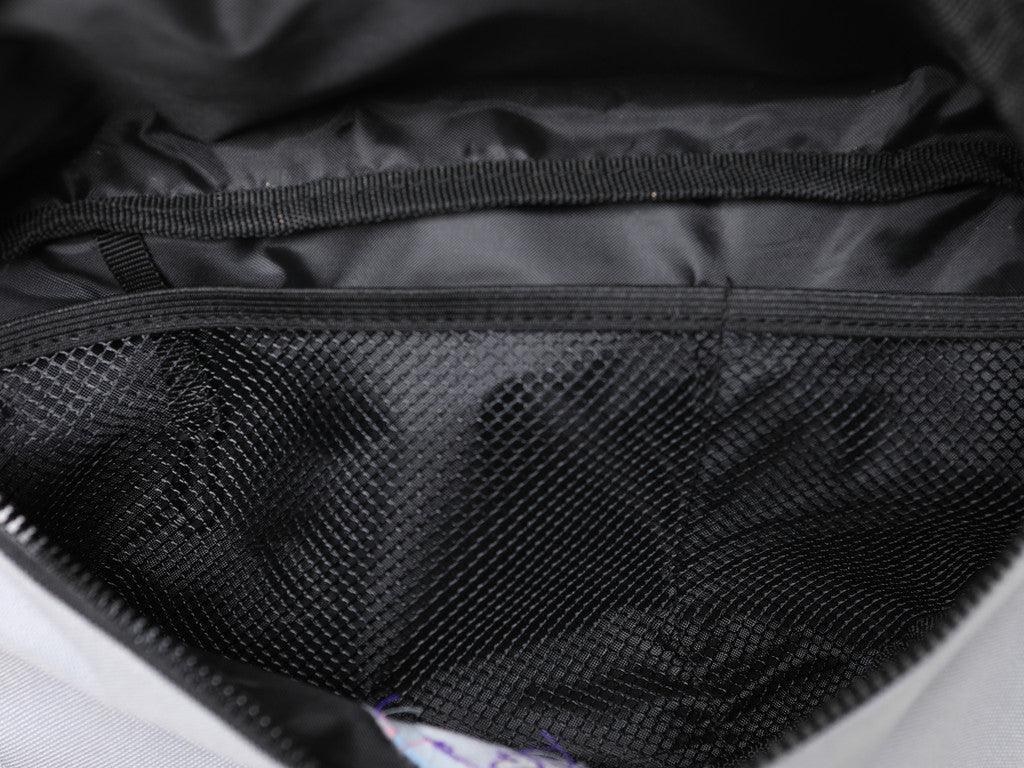 Grey Oversized Bum Bag  Super Soaker Embroidery - Dreambutdonotsleep