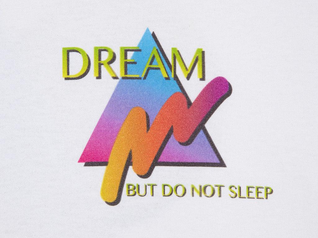 Colourful 90s Gradient Design On White Long Sleeved T-shirt - Dreambutdonotsleep