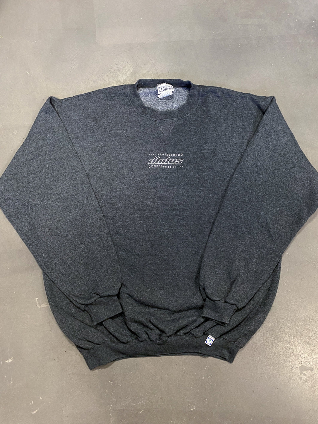 Reworked Discus Athletic Sweatshirt in Grey with Logo Embroidery