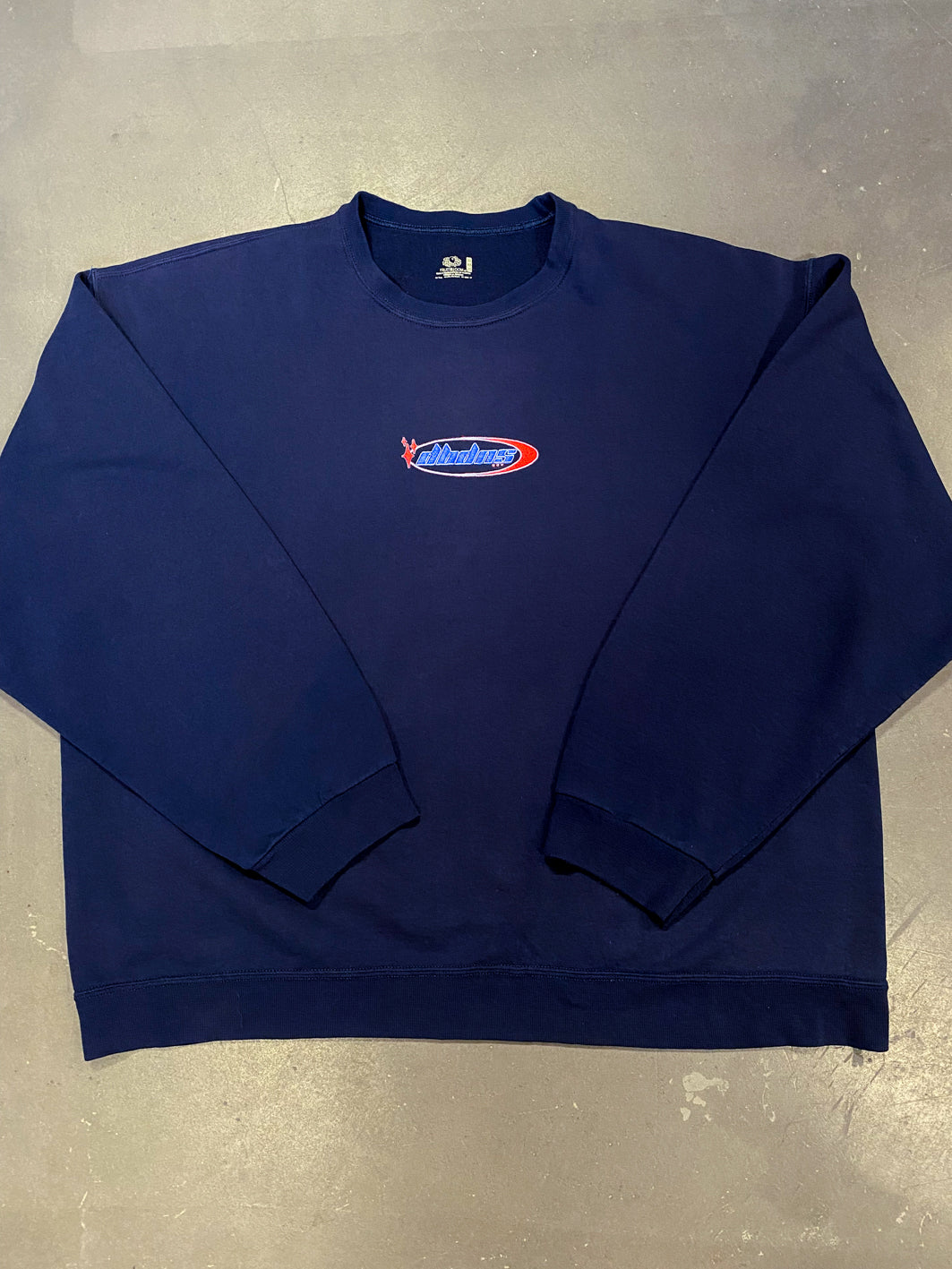 Reworked FOTL Sweatshirt in Navy with Logo Embroidery