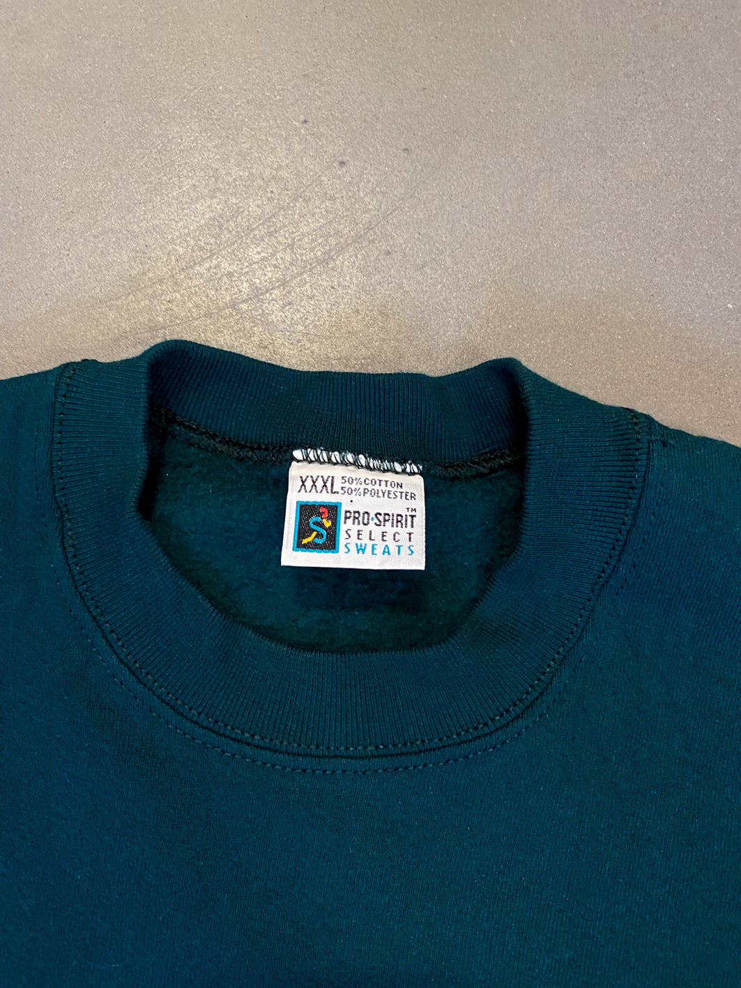Reworked Pro Spirit Sweatshirt in Green with Logo Embroidery