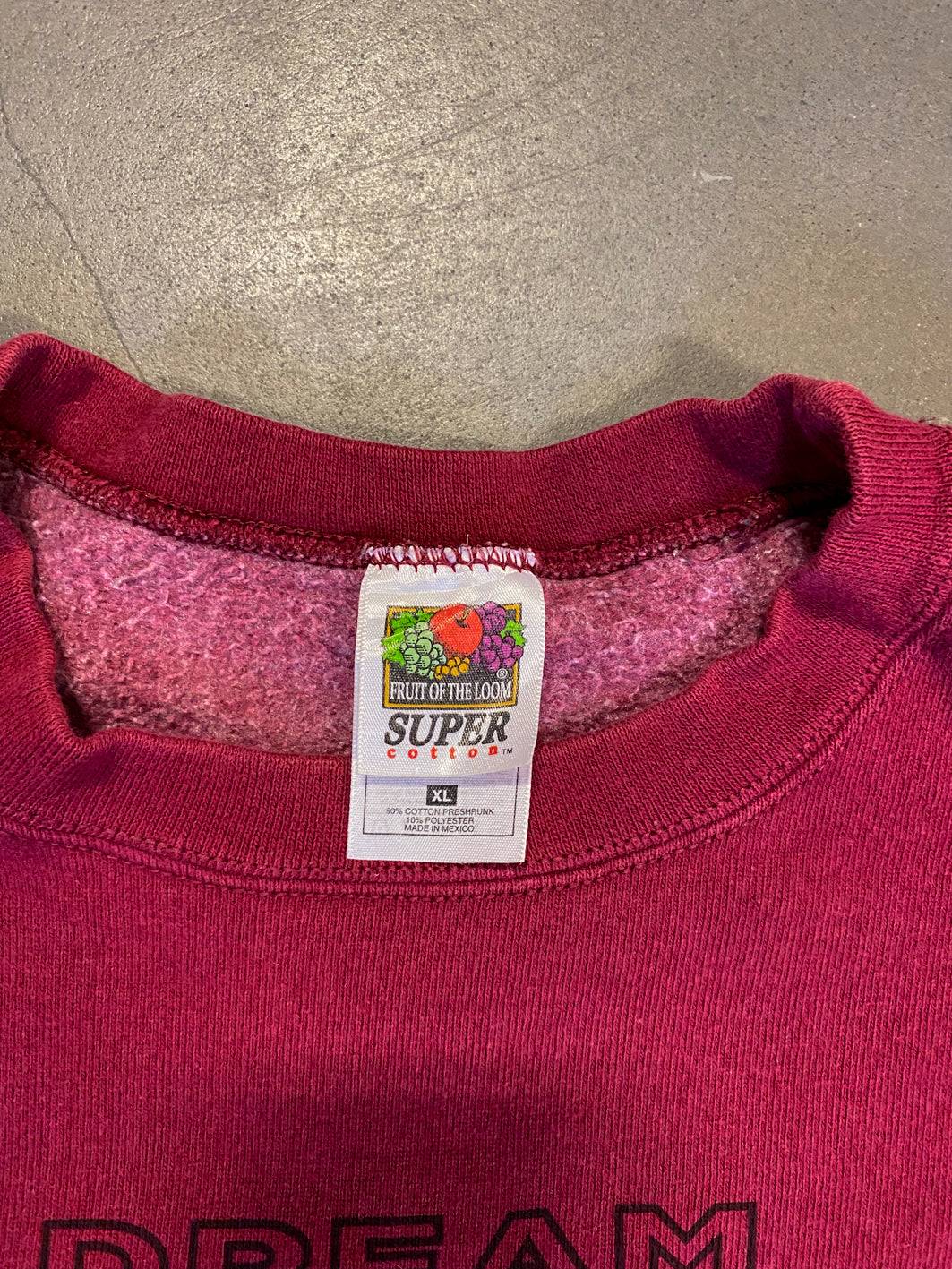 Reworked FOTL Sweatshirt in Red Spaced Out Print